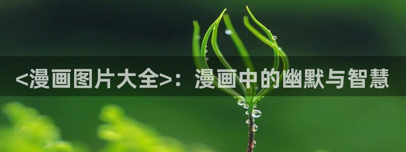 汗汗漫画羞：<漫画图片大全>：漫画中的幽默与智慧